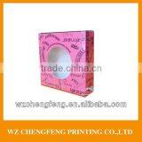 Custom Print Paper Cosmetic Box Packaging Box With Window