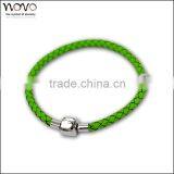Fashion Jewerly Cheap Stain Less Steel 2014 Newest Handmade Fashion Leather Bracelet thumbnail-4