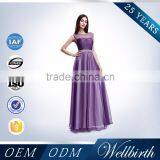 See-Through Backless Lace And Chiffon Lavender Mother Of The Bride Dress thumbnail-3