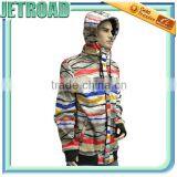 Men Breathable Membrane Softshell Hoodie Jacket With Waterproof Zipper