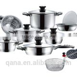 swiss line stainless steel 18pcs cookware set/ induction hot pots                        
                                                Quality Choice