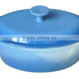 enamel oval cast iron pot