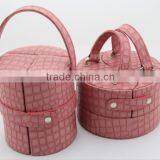 Handmade Leather Cosmetic Bags With Compartments Supplier