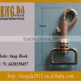 Most popular bag parts solid brass snap hook                        
                                                Quality Choice