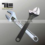 Drop Forged Adjustable Wrench With Two Color Toggle With Scale