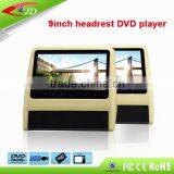 2016 New Design Clip On game player 9inch touch screen car headrest dvd