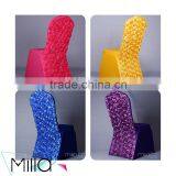 New Design Rosette Spandex Chair Cover for Wedding Hotel And Banquet Quality Choice thumbnail-5