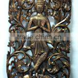 Resin Apsara Dancing Wall Relief Set of 3 Pieces DSF-HR45 thumbnail-3