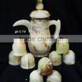 Onyx Tea Kettle and 9 Cups