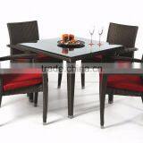 Wicker Furniture Synthetic Rattan Outdoor Dining Set (1.2mm Alu Frame Powder Coated,10cm Thick Cushion, Waterproof Fabric) thumbnail-1