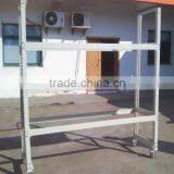 High quality medium duty metal rack with wheels