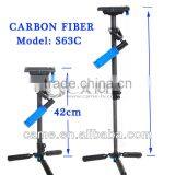 S63C 63CM Foldable Mini Handheld Carbon Fiber Steadycam Camera Stabilizer thumbnail-1