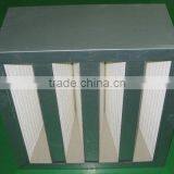 Galvanized Steel Frame Fiber-glass Media V BANK HEPA Air Filter thumbnail-4