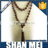 Women's Sweater Accessories Brown Leather Tassel Necklaces thumbnail-1