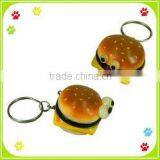 Promotional Plastic Novelty Hamburger Key Chain thumbnail-1