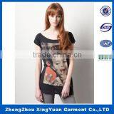 Wholesale Blank Breathable 100% Organic Cotton Maternity Women T-shirts thumbnail-2