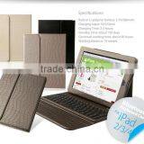 Bluetooth keyboard Case for iPad, For iPad bluetooth leather case