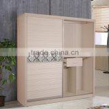 Lacquer/Acrylic Door Panel 2 Sliding Door Wardrobe Bedroom Furniture for Sale thumbnail-3