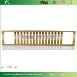 DT003/ Bamboo Bathtub Caddy With Extending Sides and Adjustable Book Bathroom Towel Clothes Holder Tray thumbnail-3