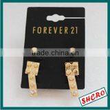 Gold Logo Black Plastic Earring Packaging Cards Earring Display Cards thumbnail-1