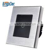 Brushed Aluminum Smart Touch Screen Light Switch thumbnail-3