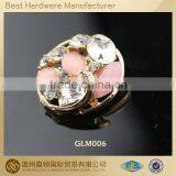 21mm Round Pink Pearl Rhinestone Sewing Buttons for Headband