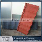 Standard Archaized Colored Roofing Stone Coated Roof Tile Machine for Africa thumbnail-5