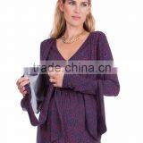 Sexy Slim Long Maternity Dress for Muslim for Spring and Autumn thumbnail-4