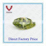 Brilliant Olive Green Cubic Zirconia Marquise 5X2.5mm CZ thumbnail-1