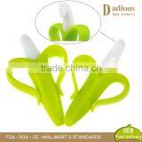 High Quality Eco-friendly Soft Silicone Banana Toothbrush thumbnail-4