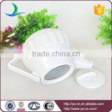 Wholesale White Ceramic Tea Pot For Home thumbnail-2
