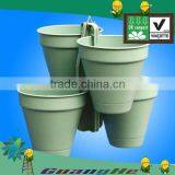 Biodegradable eco-friendly plastic decocrative plants pot