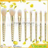 8 PCS Makeup Cosmetic Brush Kit Foundation Eyebrow Powder Blush Outline Nasal Blending Brush Set Gold thumbnail-4