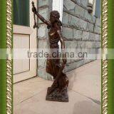 Western Europe Style Bronze Firgure Statue For Garden Statue Sculpture Decoration thumbnail-3