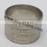 Napkin Ring Modern Decoration | SILVER NAPKIN RING | Wedding Wood Napkin Ring thumbnail-5