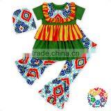 Short Sleeve Ruffle Shirts and Pants Baby Boutique Remake Outfits Wholesale Girl Boutique Clothes thumbnail-3