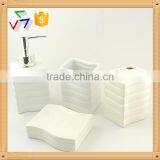 HOT Sale White Ceramic Bathroom Set,bathroom Accessories Set thumbnail-2