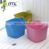 Plastic Portable Storage Bucket, Plastic Square Storage Bucket, Square Plastic Bucket thumbnail-1
