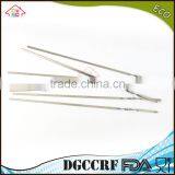 NBRSC New 10 Pcs Stainless Steel BBQ Barbecue Cooking Kebab Flat Skewers Needle Fork thumbnail-1