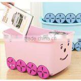 Hot Sale PP Kids' Toy Storage Box With Wheels&lid thumbnail-4