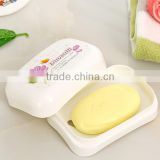 plastic soap holder case box with draining tray
