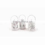 Christmas Snowing Metal Lantern thumbnail-1