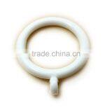 Plastic White Curtain Pole Rod Ring, ID34mm/OD46mm & ID26mm/OD33mm thumbnail-2