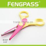 S5-1017 5.5 Inch 2Cr13 Stainless Steel Blade With Colorful Plastic Handle Pattern Shears thumbnail-4