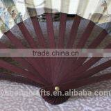 Elegant and High Quality Bamboo Silk Fan for Advertising thumbnail-4