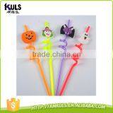 Wholesale Halloween Straw PVC Cartoon Straws Custom Crazy Plastic Drinking Straw thumbnail-2