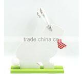 Wholesale Cute White and Red Table Top Use Handmade Handicrafts Easter Rabbit Decoration thumbnail-4