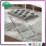 2017 New Style Acrylic Dressing Room Stool Modern Lucite Shop Mall Leisure Stool Living Room Ottomans thumbnail-2
