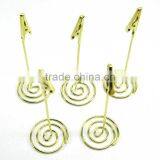 Alligator Clip Memo Clips With Spiral Wire Base for Party Favors at a Wedding Reception