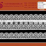 Tricot Floral Embroidered Applique Lace Trimming Fabric for Dress thumbnail-4